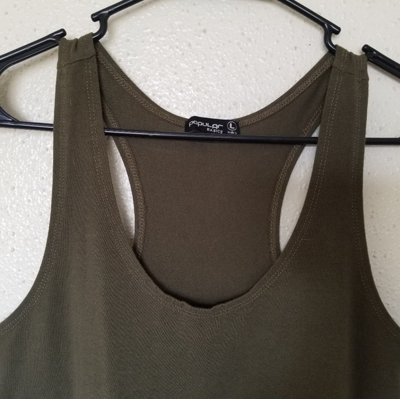 Olive Midi bodycon dress - Picture 2 of 3